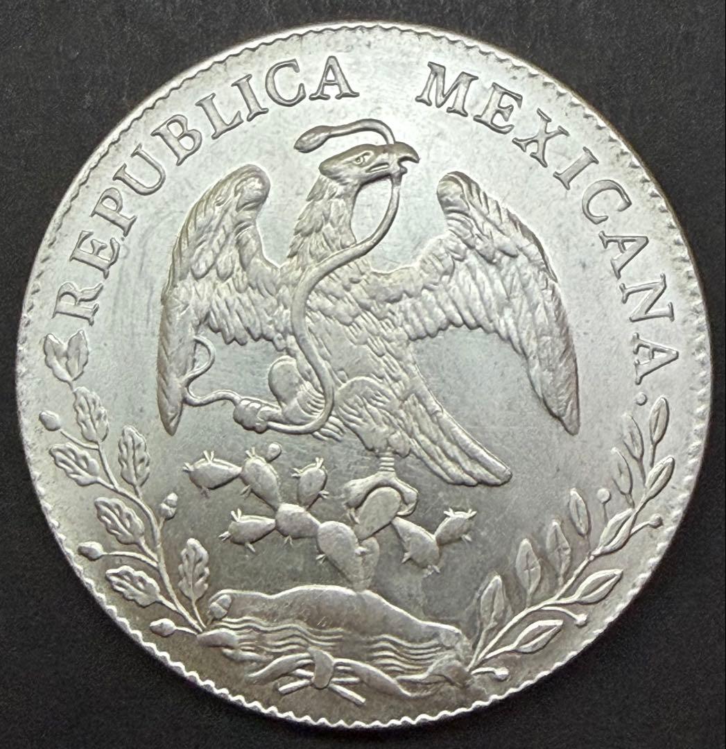 1881年メキシコ8レアル銀貨☆大型貿易銀 - メルカリ