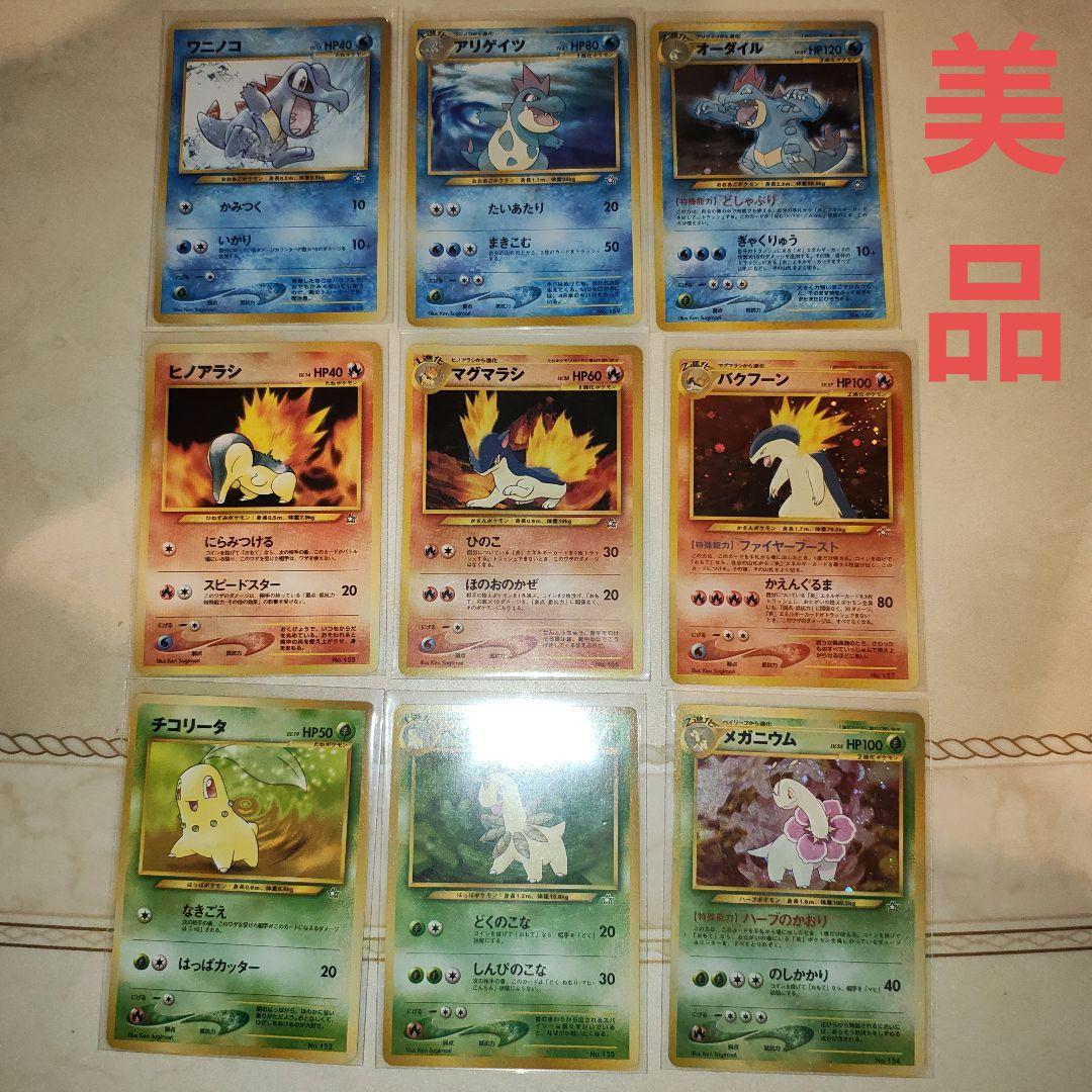 ポケモンカードゲームネオ　金銀発売記念　プレミアムファイル　カードのみ　旧裏 ポケットモンスター金銀発売記念 プレミアムファイルポケモンカード