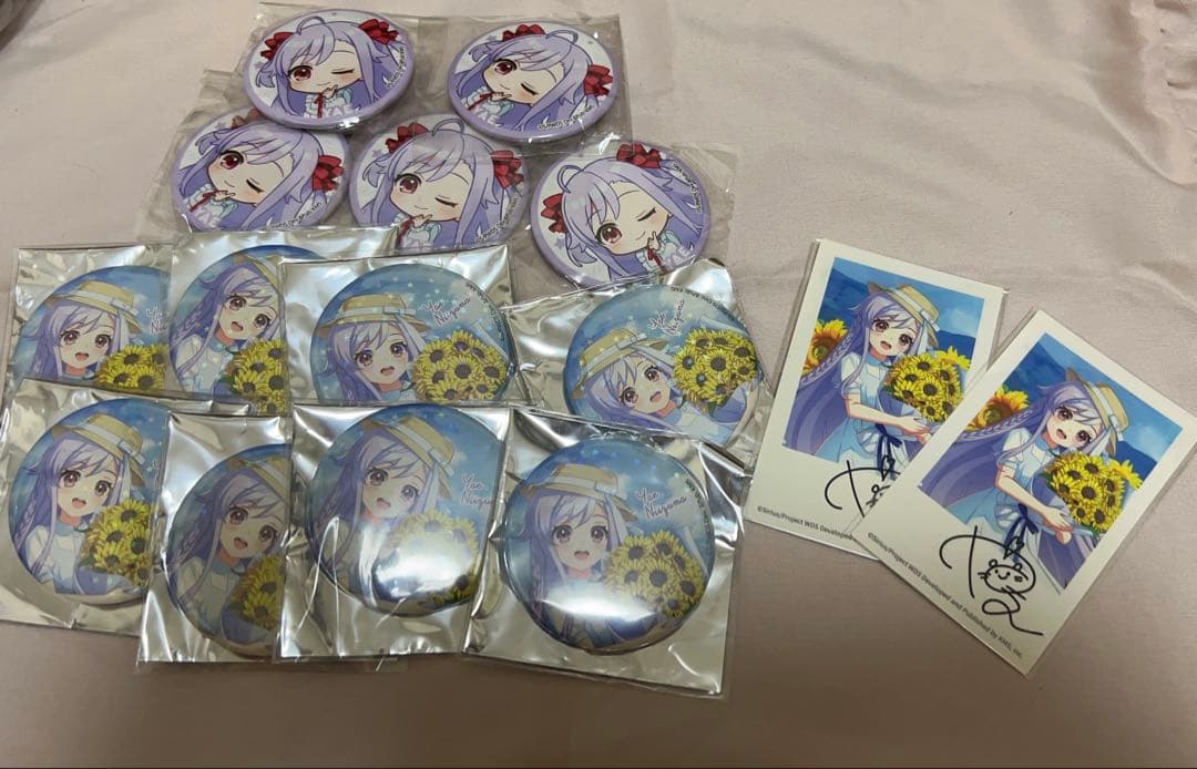 ユメステ　ワールドダイスター　新妻八恵　缶バッジ　カード　各種バラ売り◯