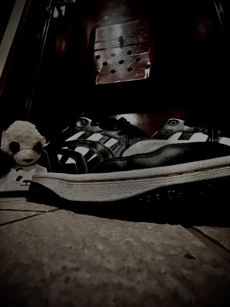 asics EX89ブラック/ホワイト スニーカー アシックス - メルカリ