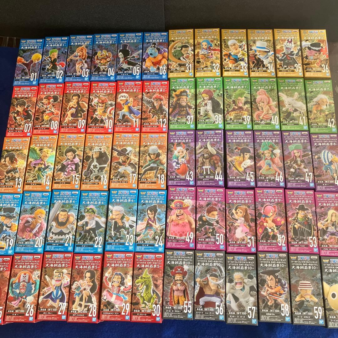ワンピースフィギュアワールドコレクタブル大海賊百景　60体セットコンプ