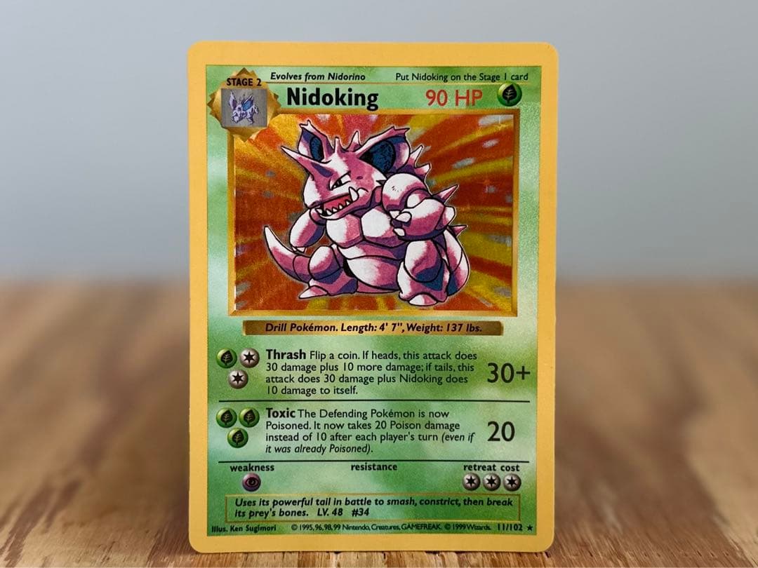 ポケモンカード /旧裏 / 英語版/ニドキング/Nidoking /シャドーレス