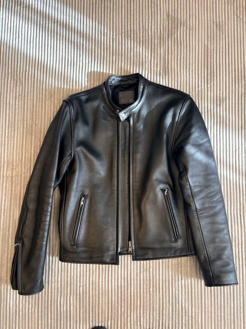 KADOYA シングルライダースジャケット ブラック