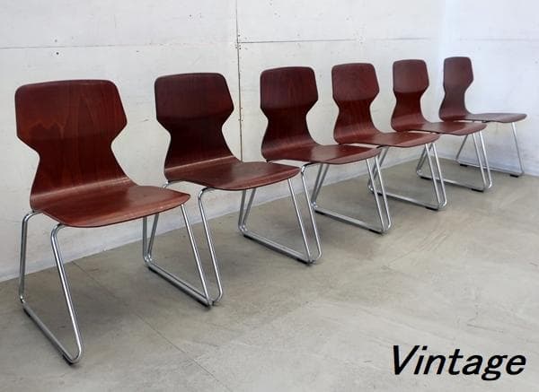 kz1000r1■コクヨ■ドイツ■カラーサ社■プライウッド■6脚セット■