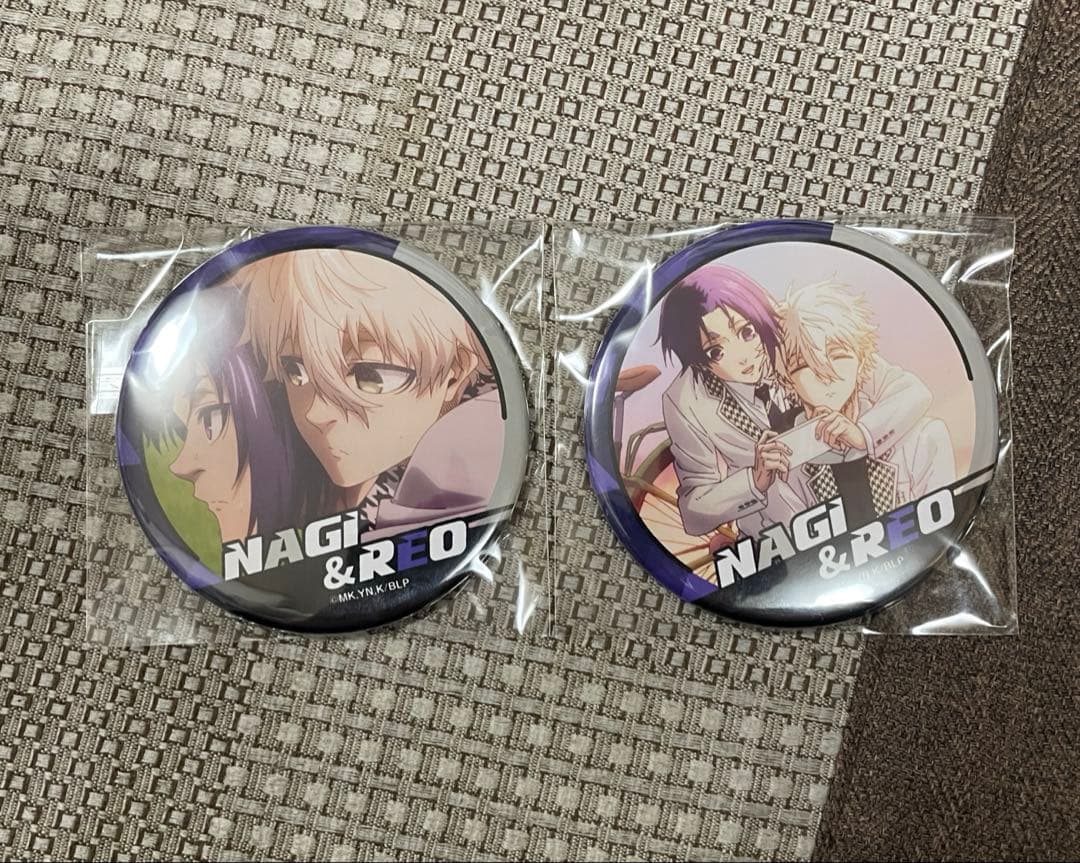 ブルーロック 凪誠士郎 御影玲王 缶バッジ - メルカリ