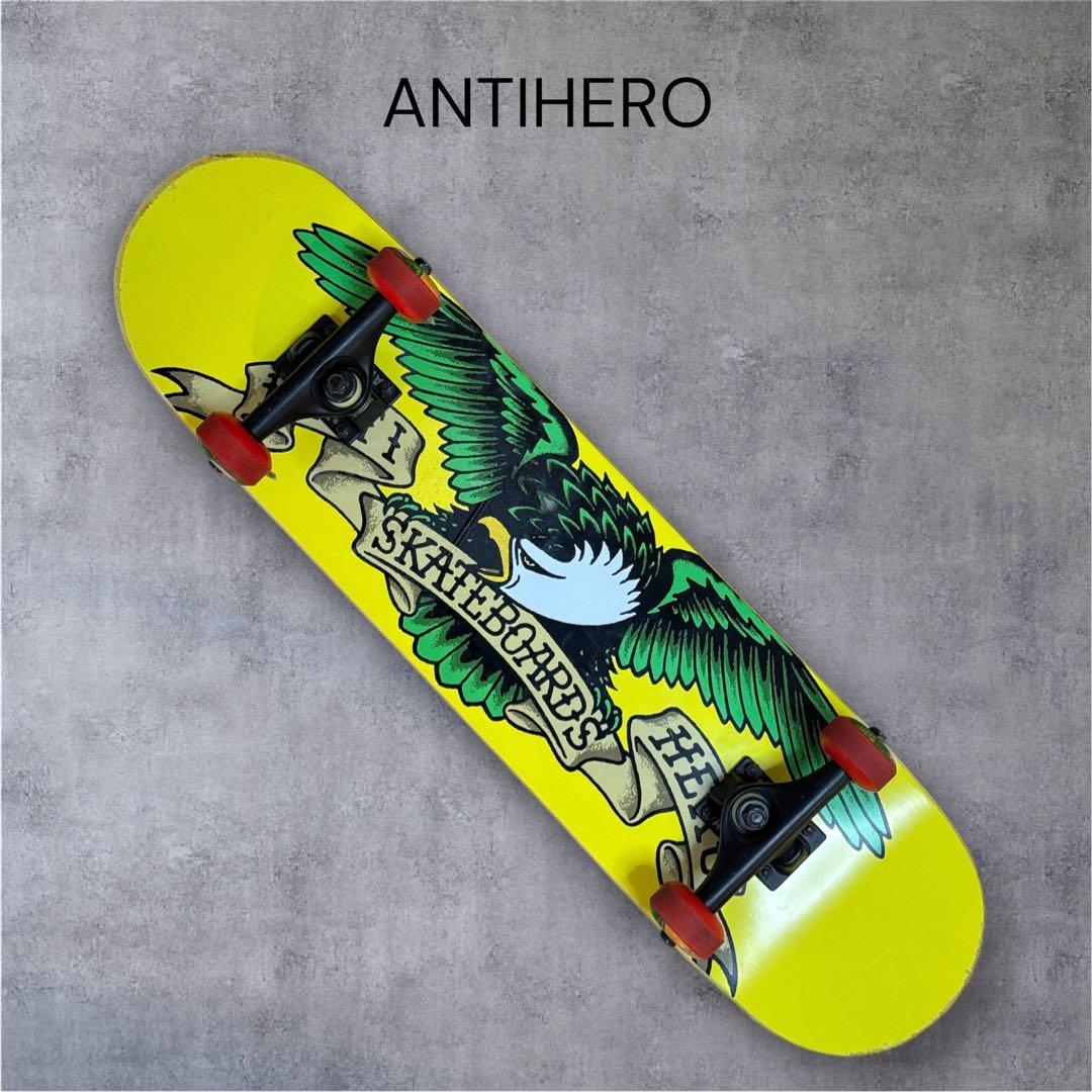 美品】ANTIHERO スケートボード コンプリート スケボー アンチヒーロー