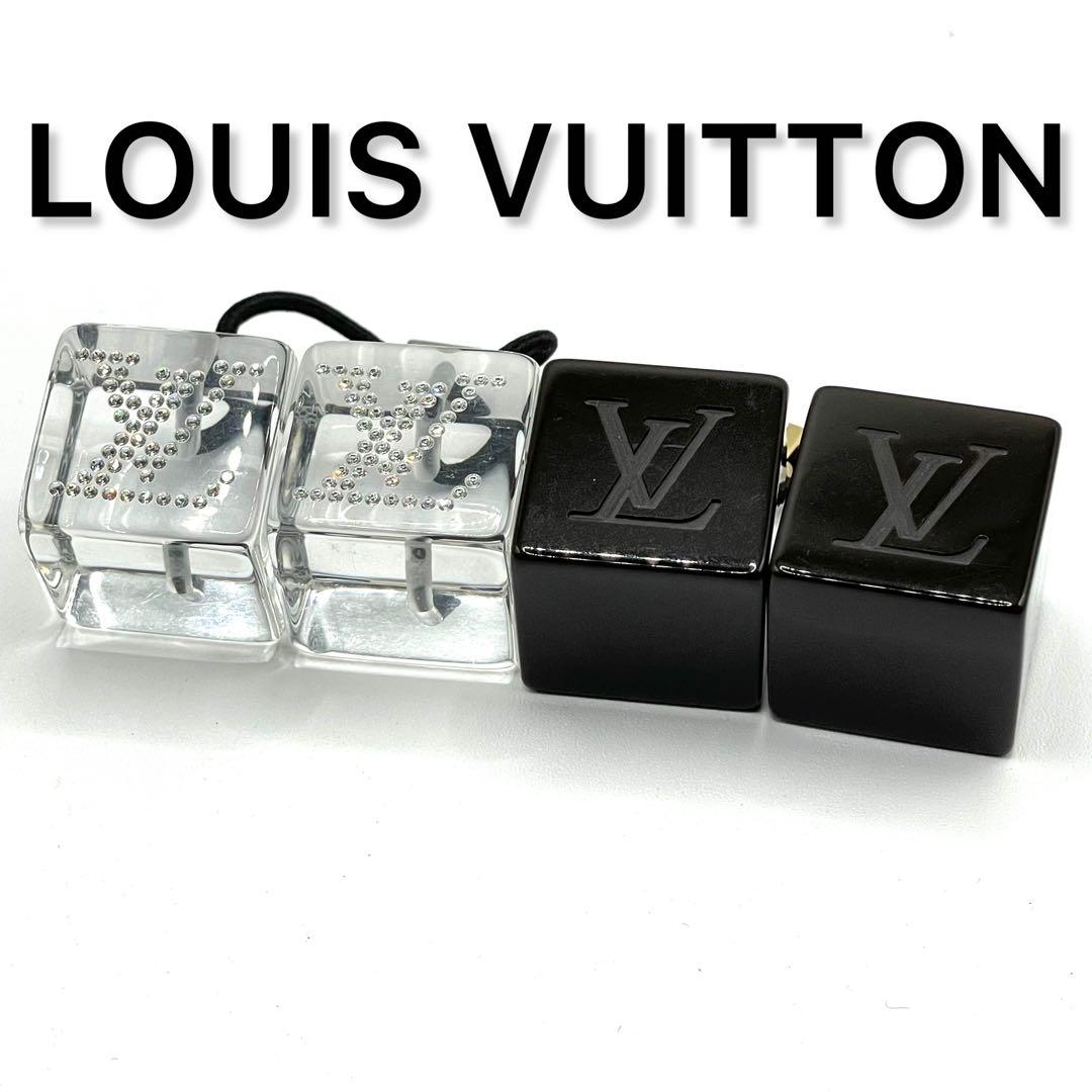 ✨極美品✨ LOUIS VUITTON ルイ ヴィトン ヘアキューブ 2ケset Louis Vuitton ルイヴィトン アクセサリー ヘアキューブ クリア×黒