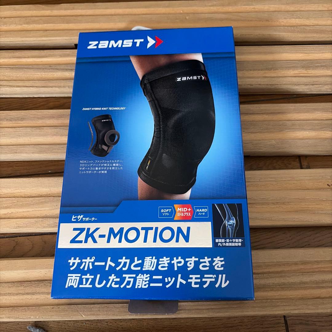 試着のみ　ゼムスト　ZK-MOTION ヒザサポーター　ミドルプラス　Sサイズ