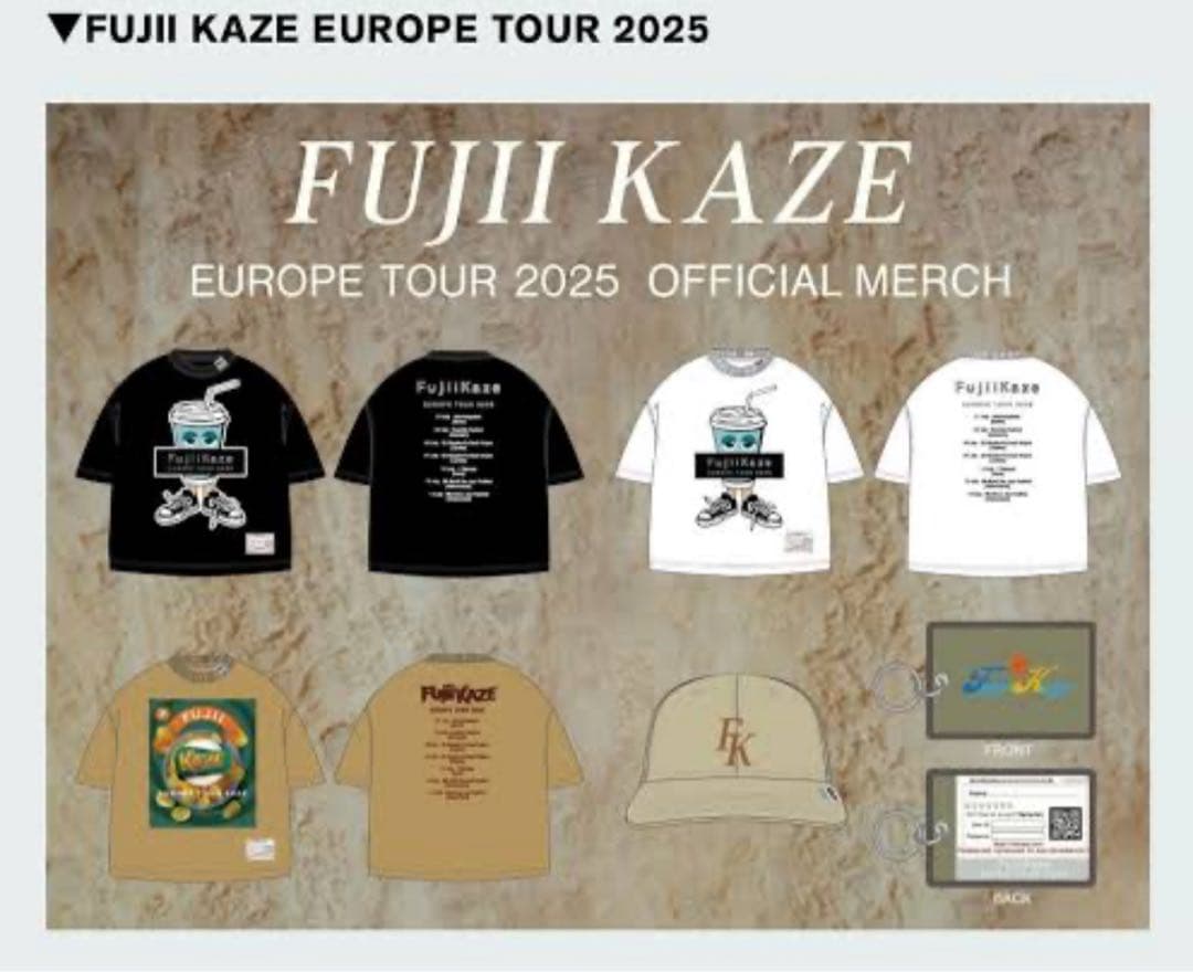 FUJII KAZE EUROPE TOUR 2025 キャップ - メルカリ