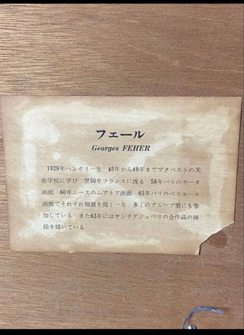 ジョルジュフェール リトグラフ 花 12/120 自筆サイン有 存在感ある