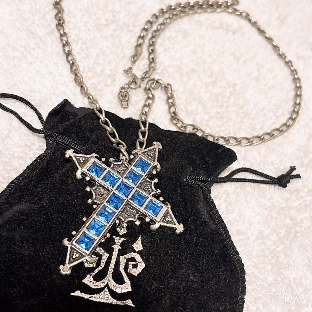 ブルージュエル十字架ペンダント(2018年製) 楽天市場】シンプル クロスネックレス ブルー ペンダント かっこいい