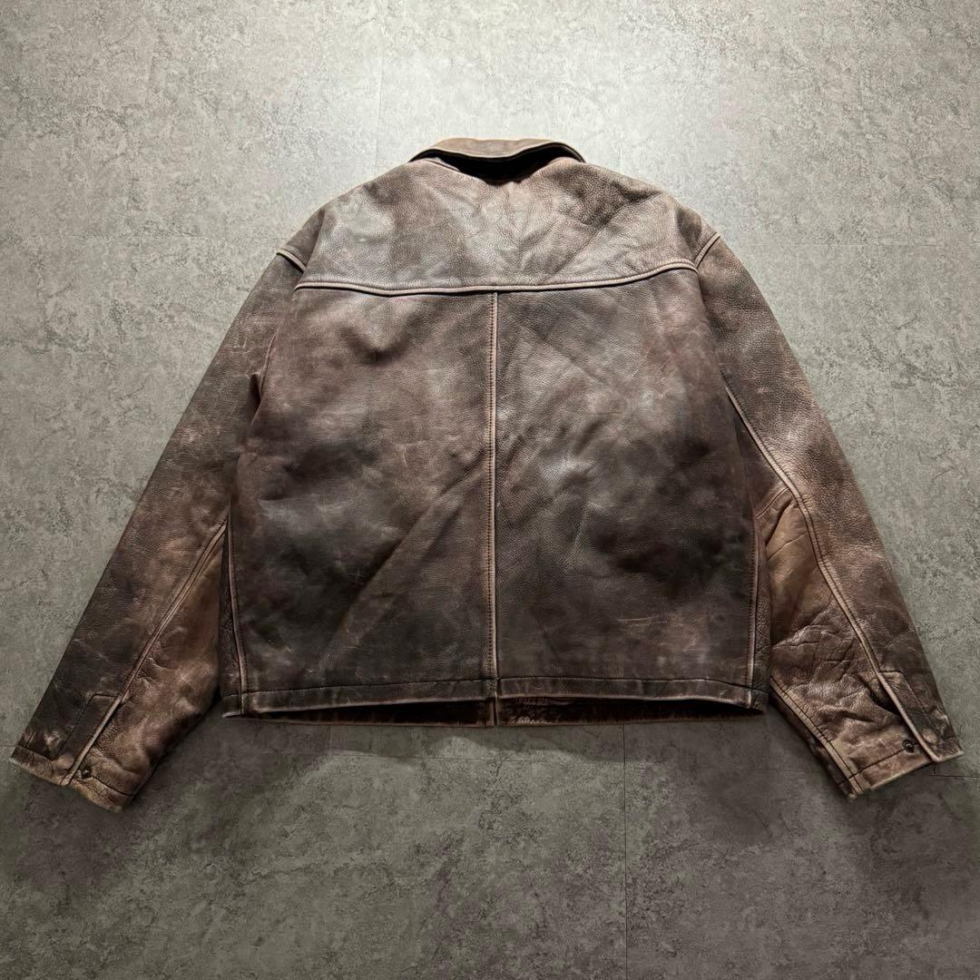 90s OLD GAP L シングルライダース プレミアムスタンダード レザー