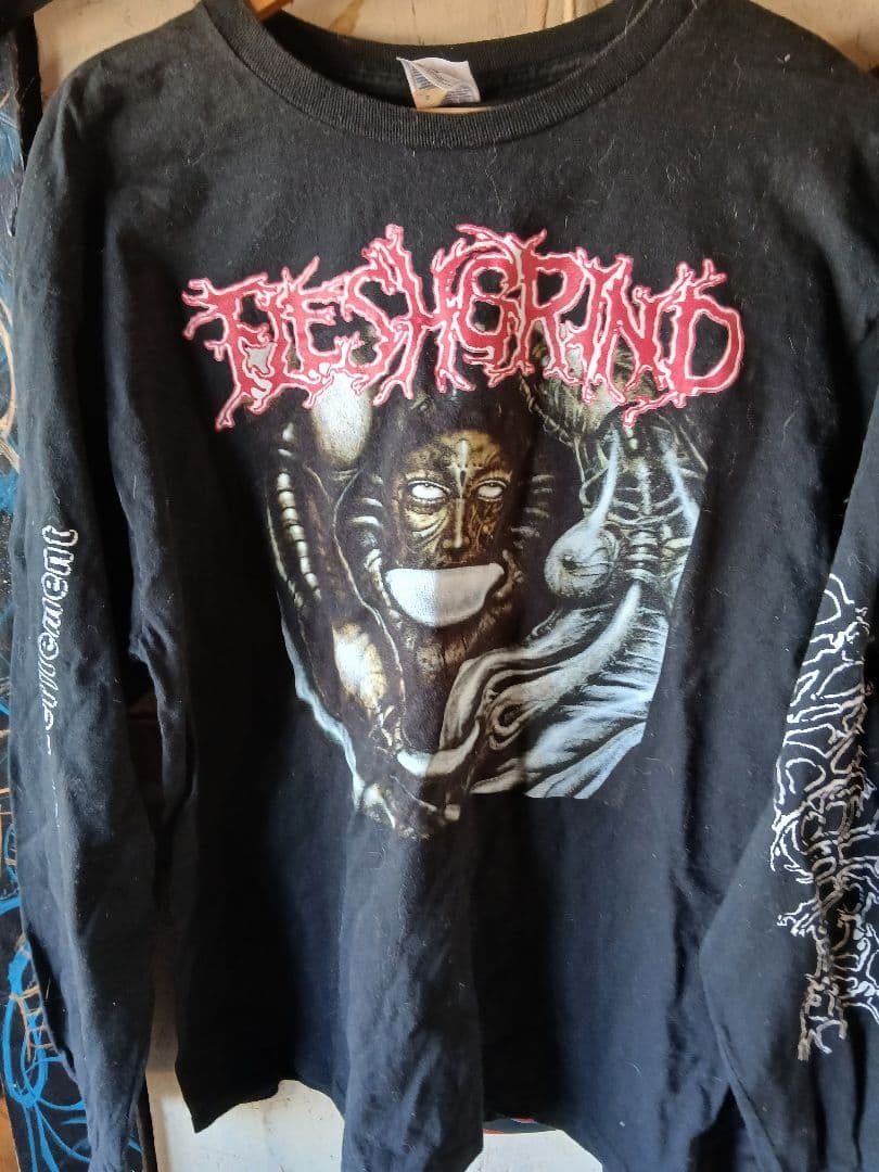 Fleshgrind ロングスリーブシャツ 黒