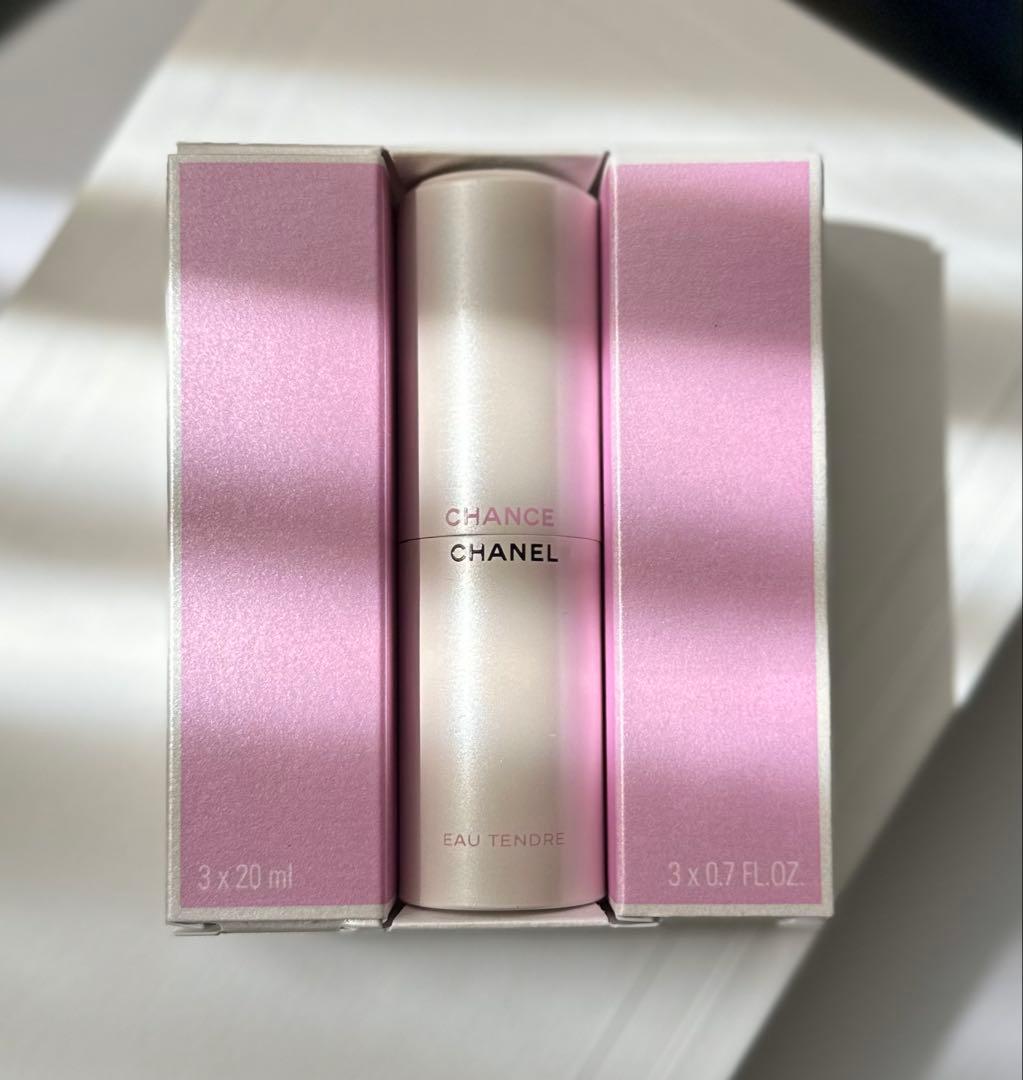 その他 CHANEL CHANCE Eau Tendre 3 x 20ml Chanel Chance Hand Cream Trio Set 3 x 20ml Creme Main Eau Tendre