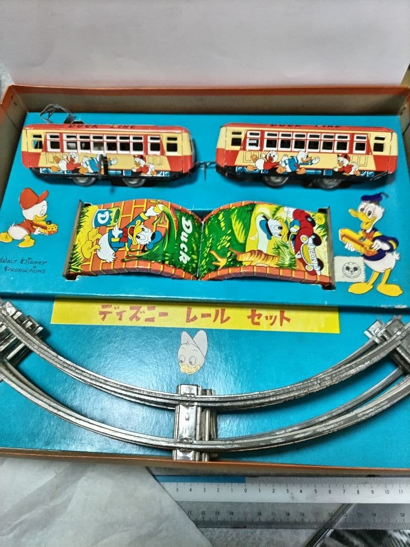 マスダヤ製　ディズニーレールセット　ブリキゼンマイ式