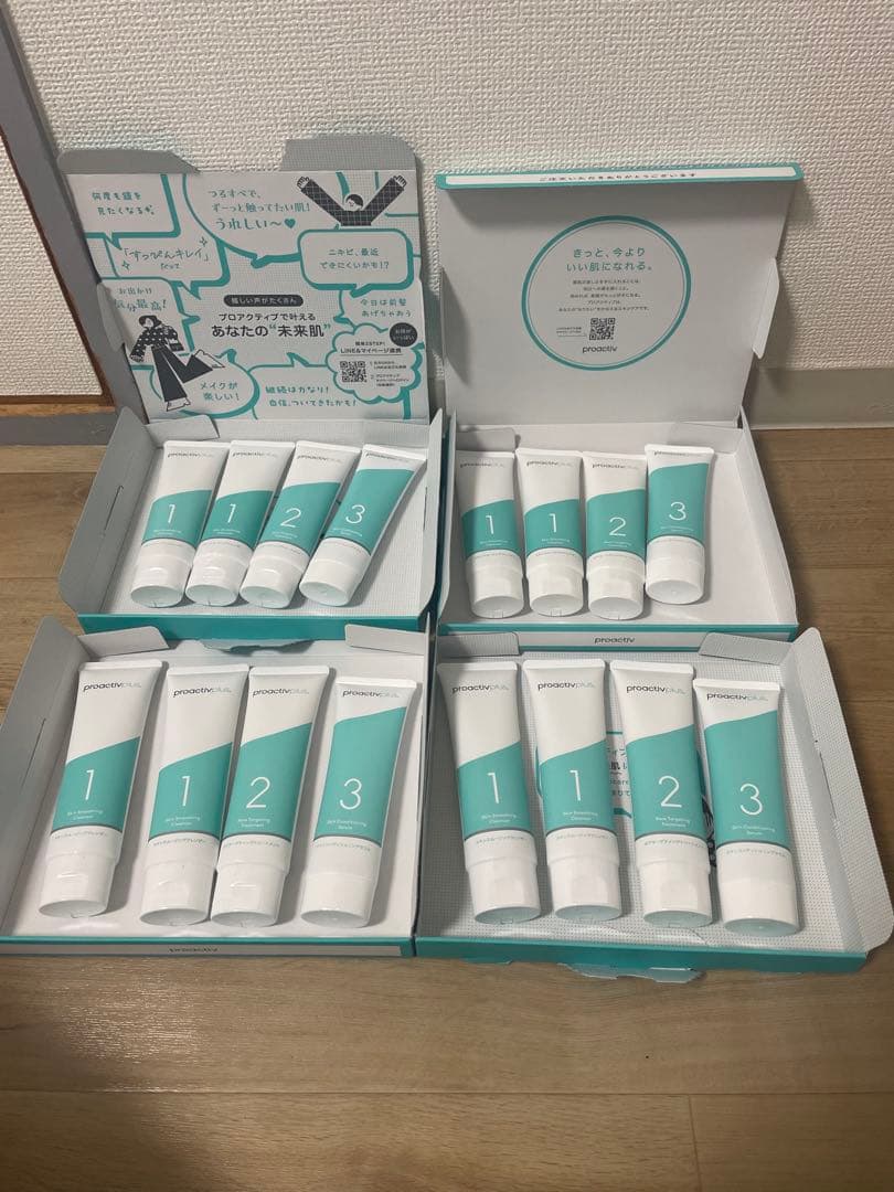 proactiv+ スキン スムージング クレンザー 4本セット×4箱 プロアクティブ＋ NEW ニキビケア 薬用洗顔料 プロアクティブ+ スキン