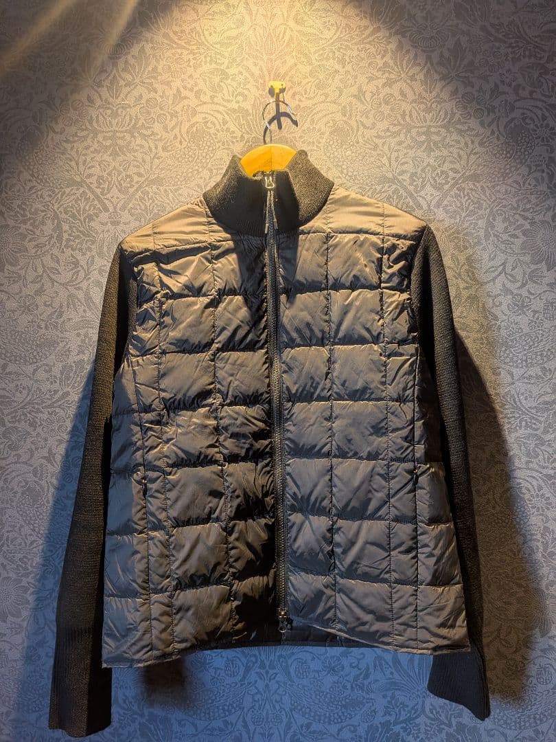 美品✨ TAION ハイネック ニットスリーブ ダウンジャケット 黒