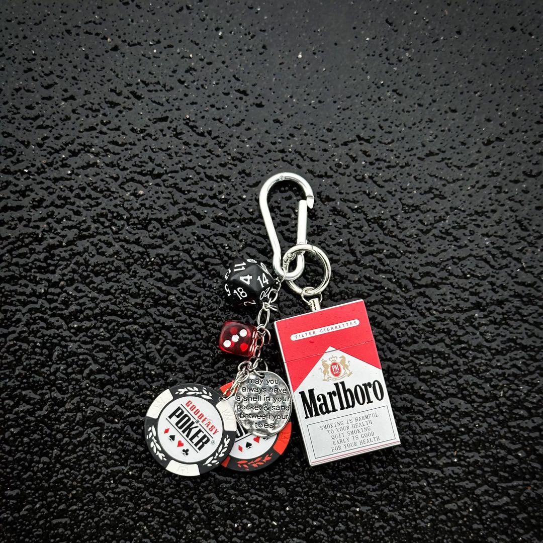 marlboro carabinerカラビナ ウォレットチェーン キーホルダー - メルカリ