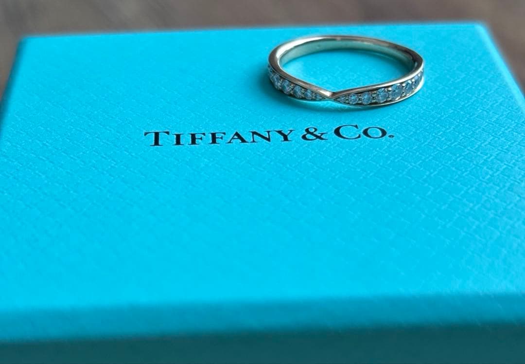 ティファニー ハーモニー ビーズ セット ダイヤモンド リング K18PG 6号