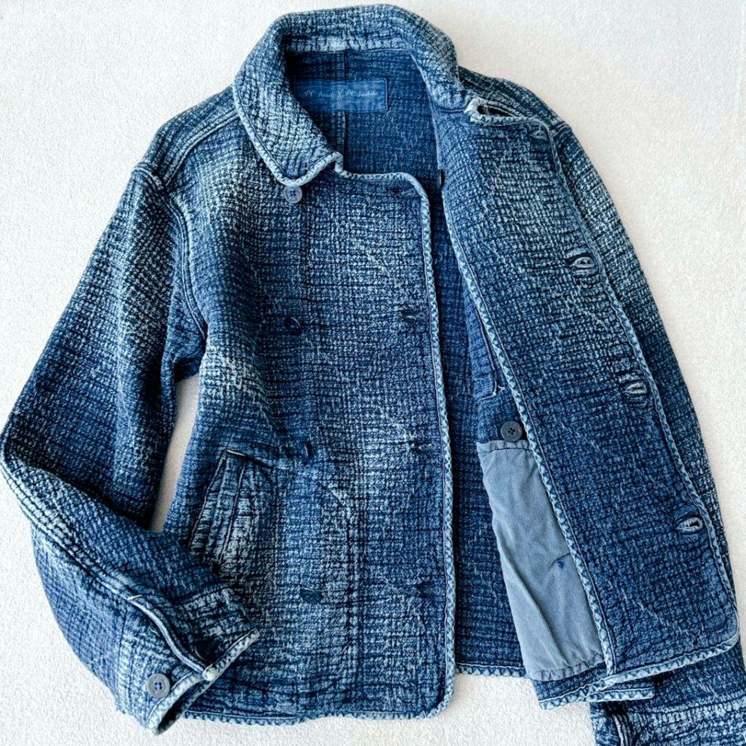 稀少XL ✨ポータークラシック 刺し子 ダブルジャケット　インディゴブルー PORTER CLASSIC（ポータークラシック） NEW SASHIKO DOUBLE JACKET