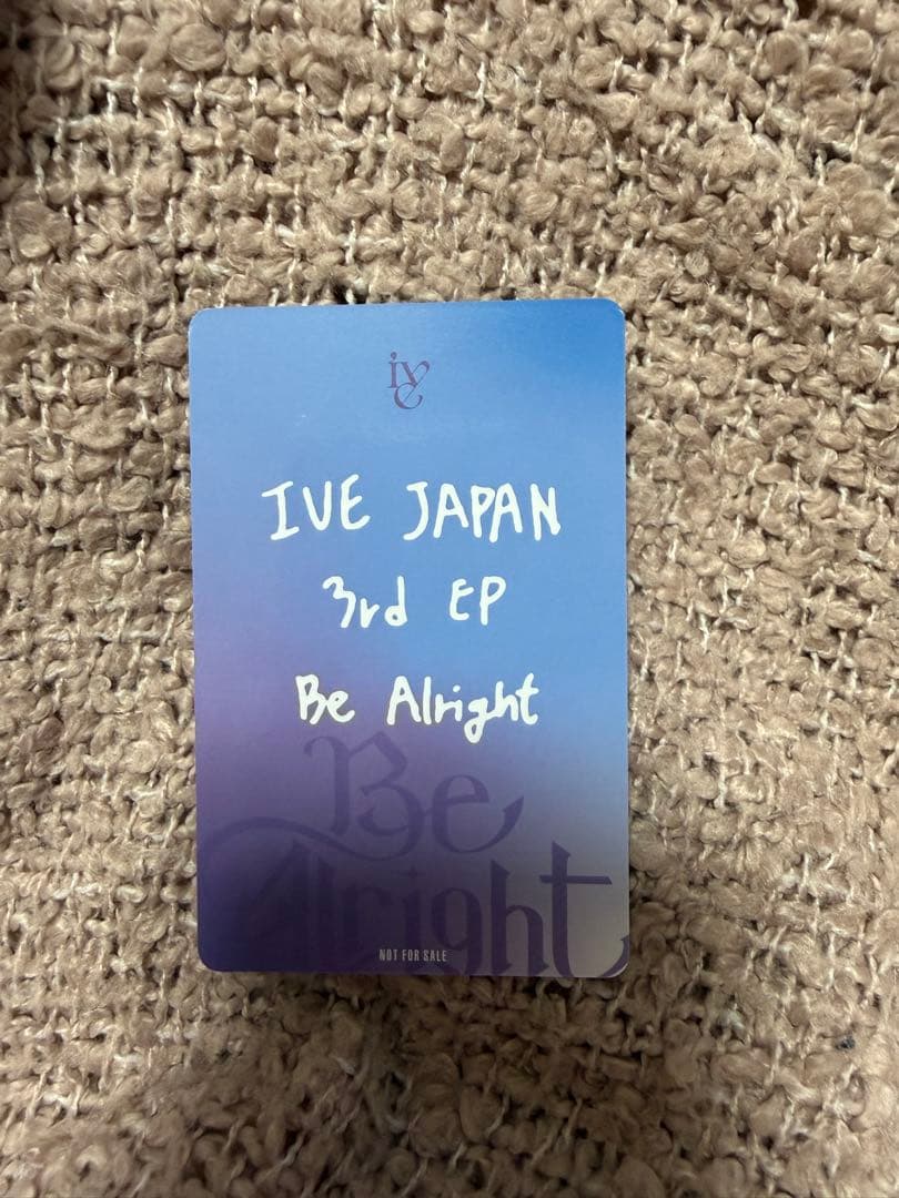 IVE ガウル Be Alright 会場限定 特典トレカ 9/23 東京 - メルカリ