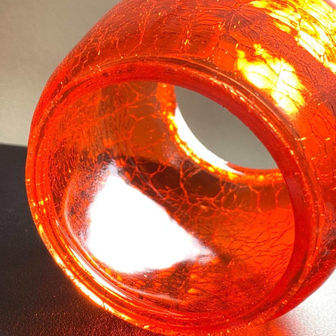 ロゴ有 限定】クラックグラス Feuerhand ホヤ 276 レッドアンバー