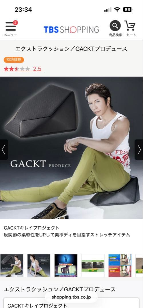 EXTRA CUSHION エクストラクッション GACKTプロデュース