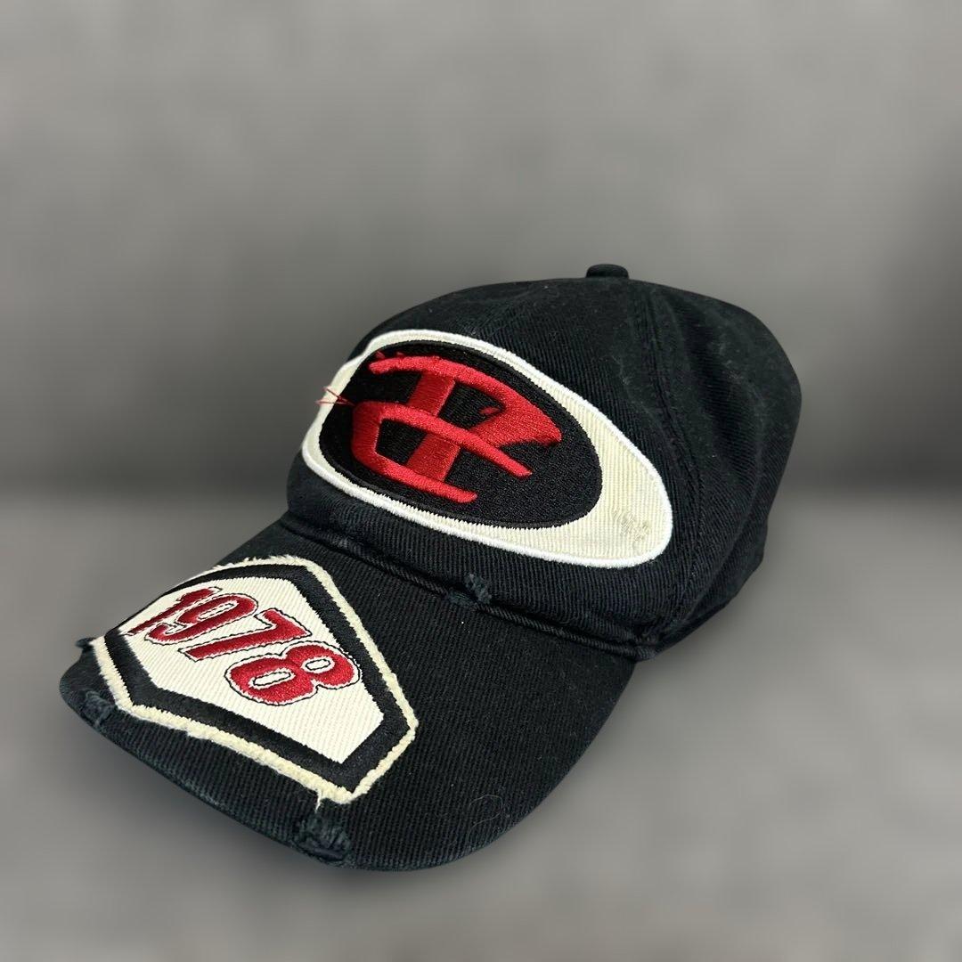 美品★DIESEL 刺繍ロゴ ベースボールキャップ 1978年