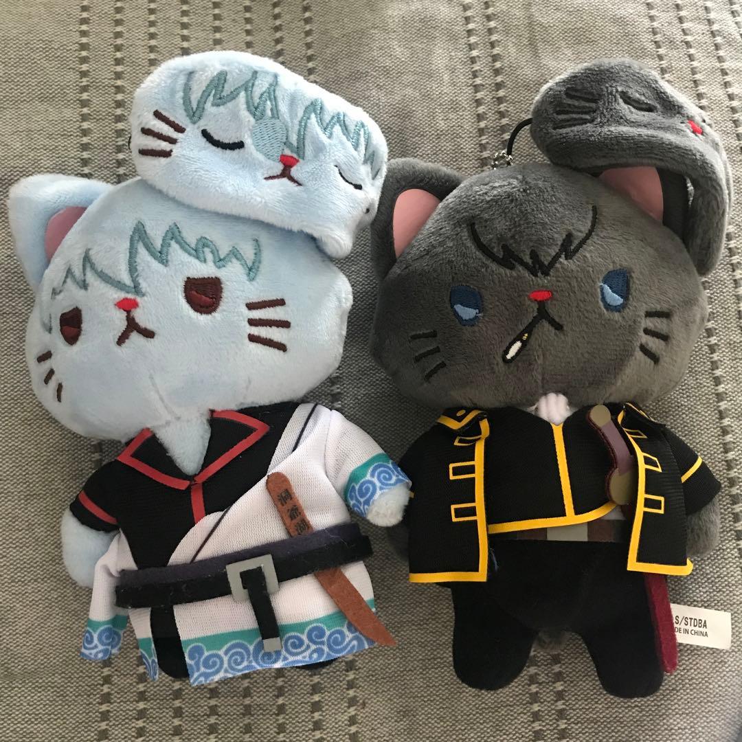 銀魂 坂田銀時 土方十四郎 猫 CATアイマスク付きぬいぐるみ