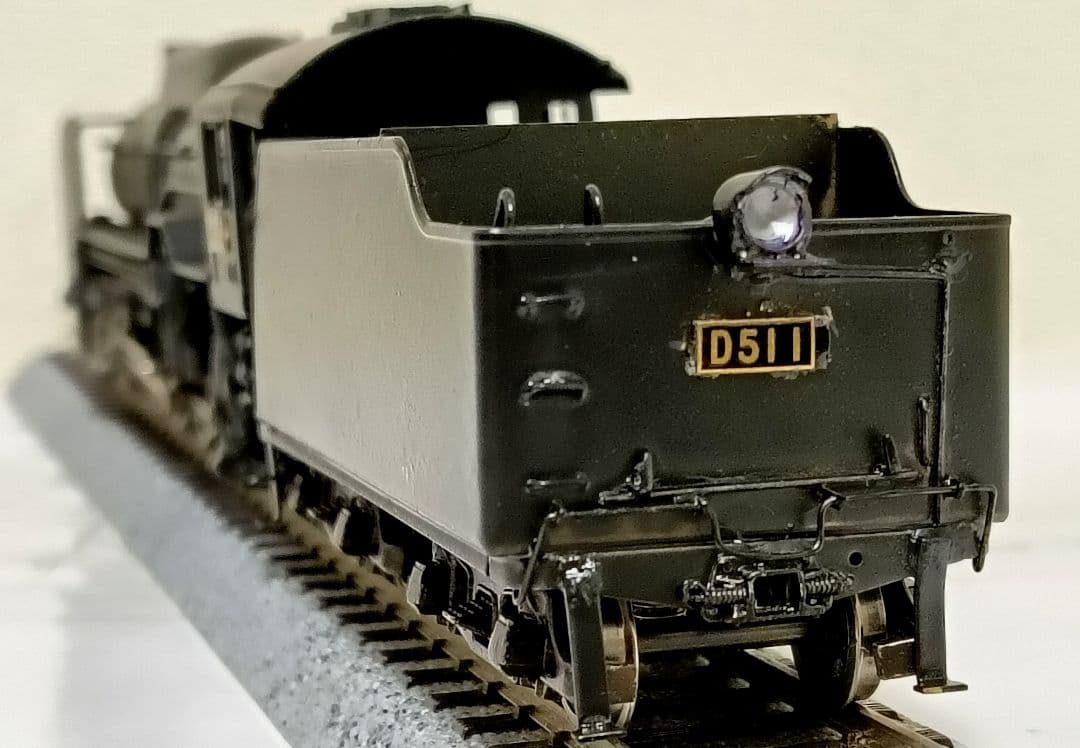 HOゲージ 天賞堂 アダチ D51半流蒸気機関車、カンモーター