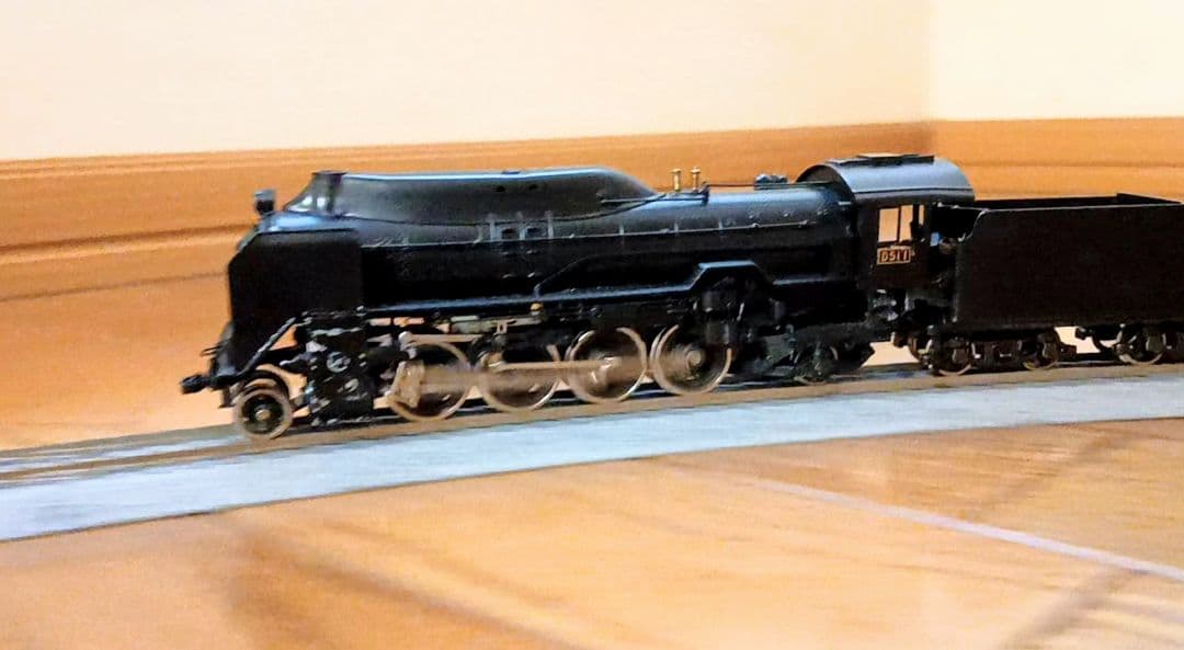 HOゲージ 天賞堂 アダチ D51半流蒸気機関車、カンモーター
