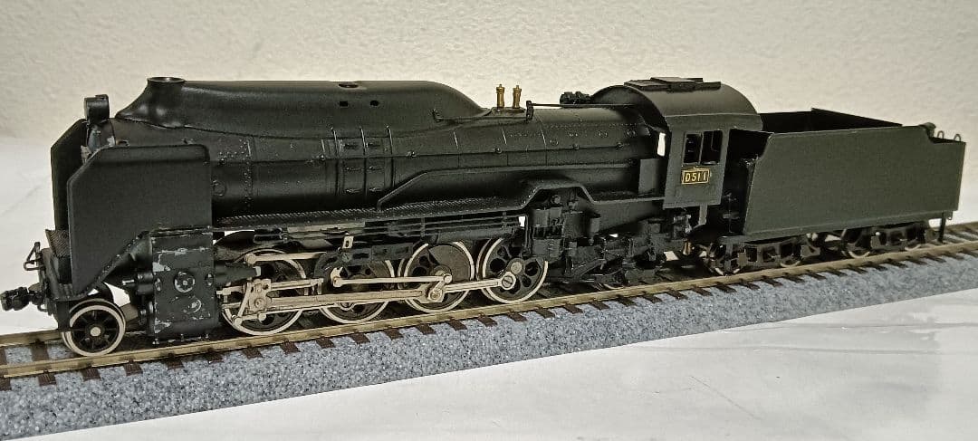 HOゲージ 天賞堂 アダチ D51半流蒸気機関車、カンモーター