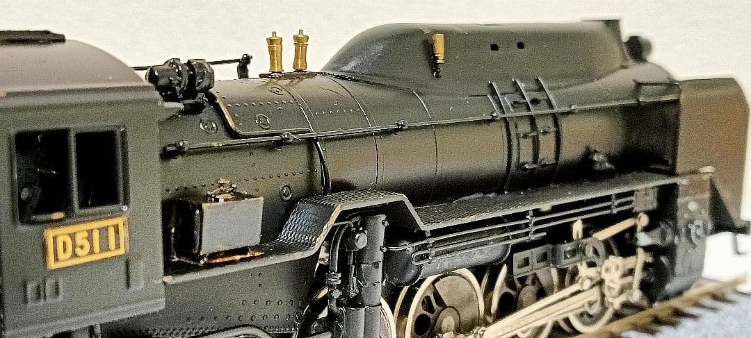 HOゲージ 天賞堂 アダチ D51半流蒸気機関車、カンモーター