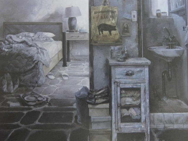 高橋雅史、【Suicide】、希少な額装用画集より、新品額装付、状態良好