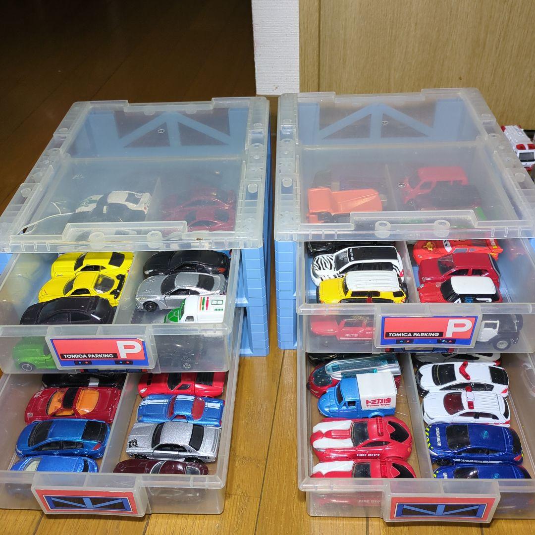 トミカ 立体駐車場とミニカー約80台セット - メルカリ