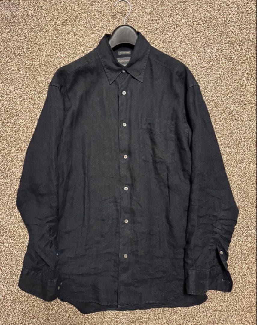 激レア 黒 90s Old Banana Republic アイリッシュリネン