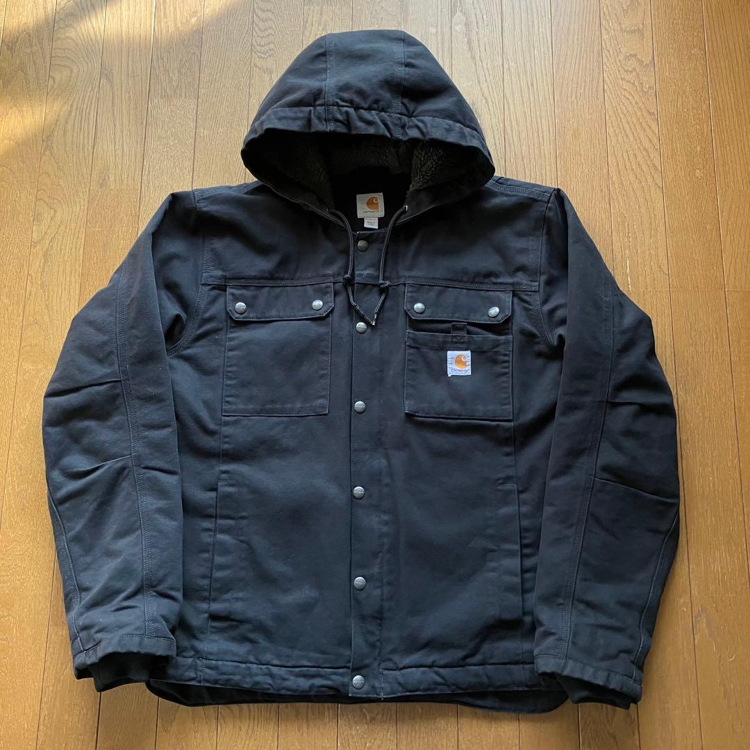 美品！Carhartt バートレットジャケット ブラック L コート J284