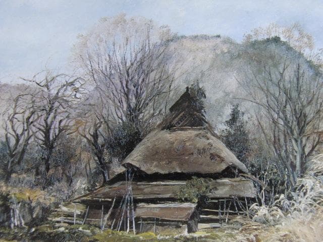 向井潤吉、【大原冬に入る（京都府京都市左京区大原）】