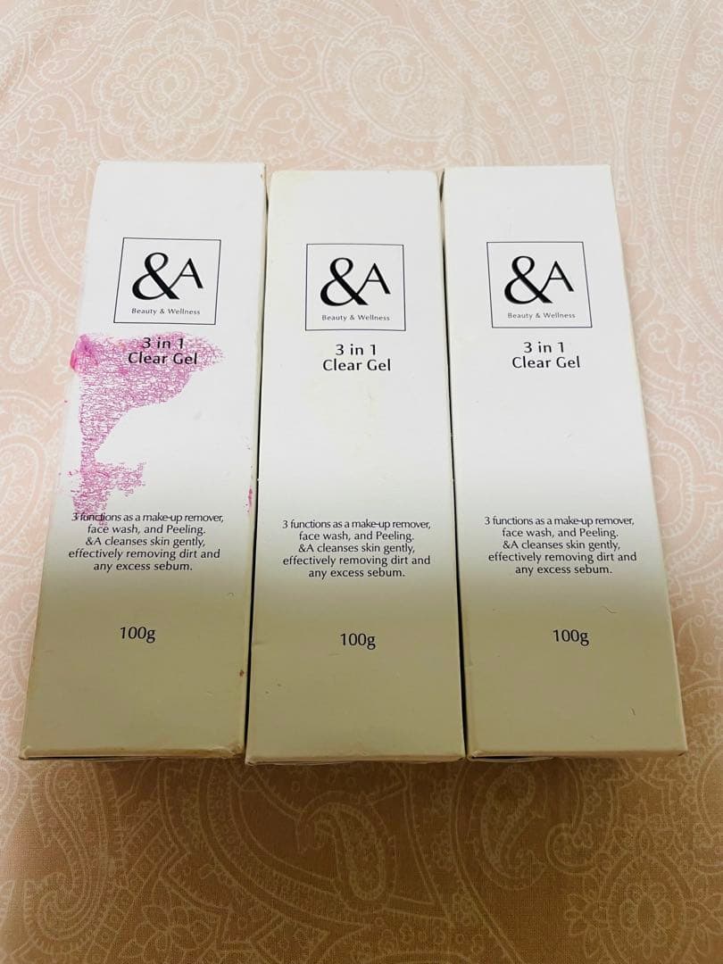 新品未使用 難あり 箱汚れ アンドエー　＆A 3in1 クリアジェル 3本セット