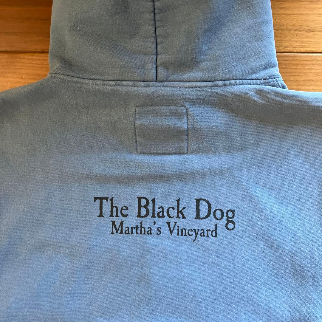 the black dog ブラックドッグ パーカー 水色 リバースウィーブ - メルカリ