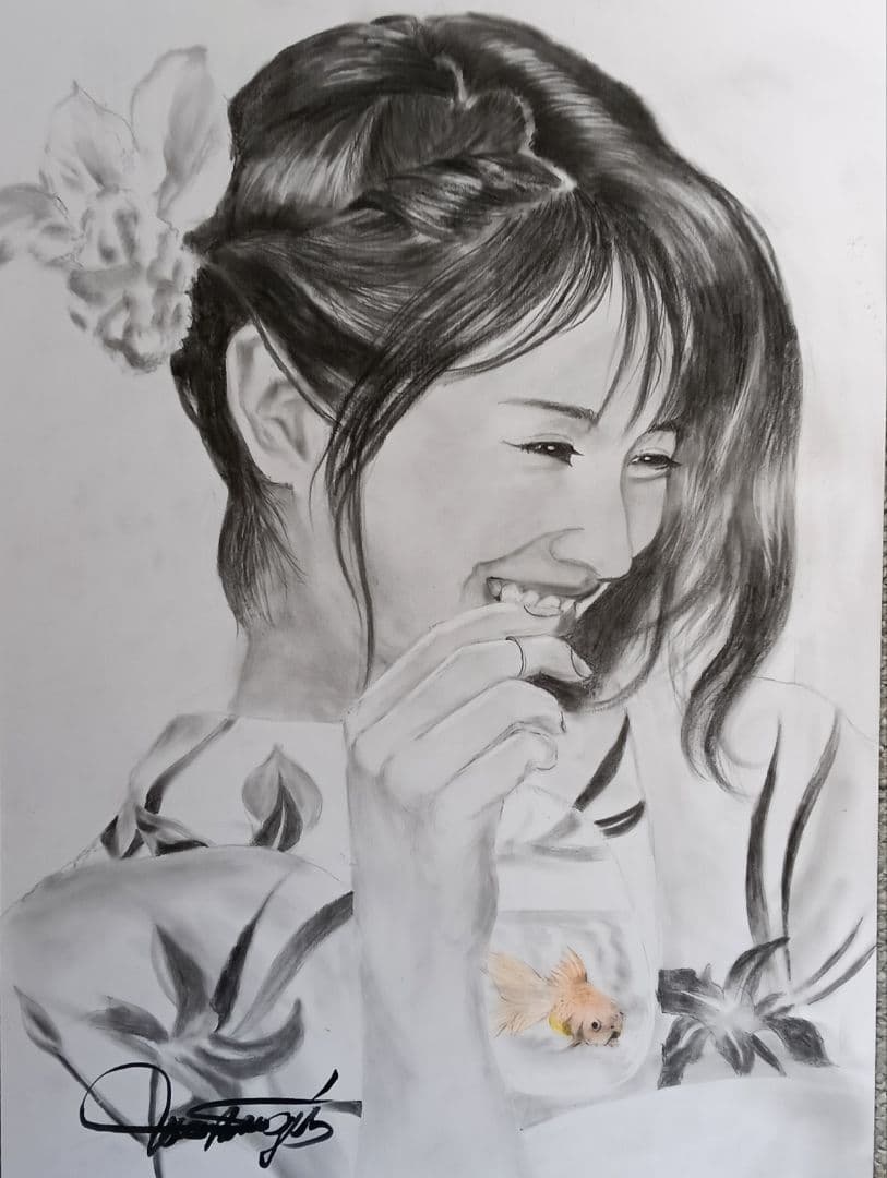 浜辺美波さん祭りの夜上質ケントA3