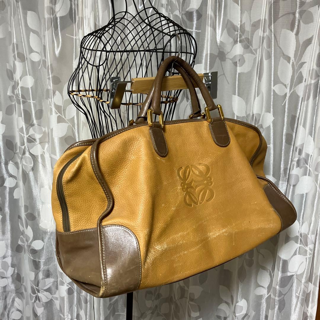 正規　ロエベ　アマソナ50 ボストンバッグ　ビッグサイズ　ヴィンテージ