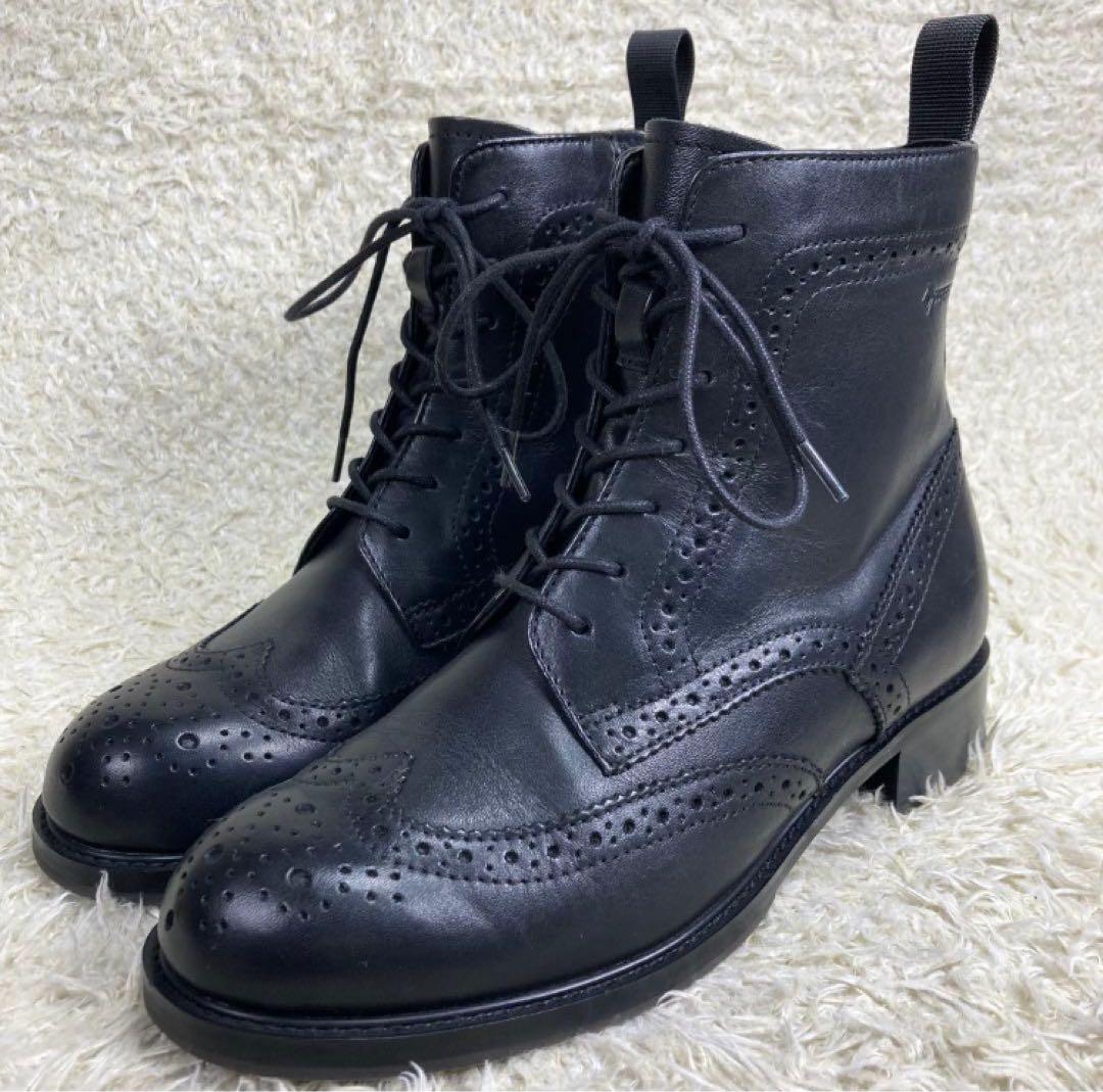 『未使用級』リーガル レースアップブーツ サイドジップ 23 ゴアテックス