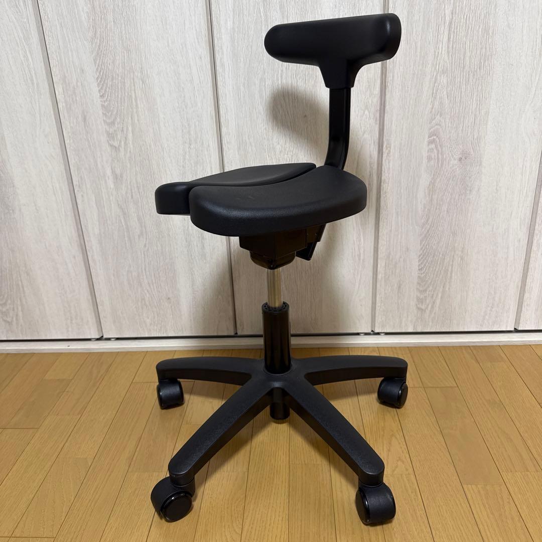 【あつこ】ayur chair オクトパス ブラック 体圧分散マット付き