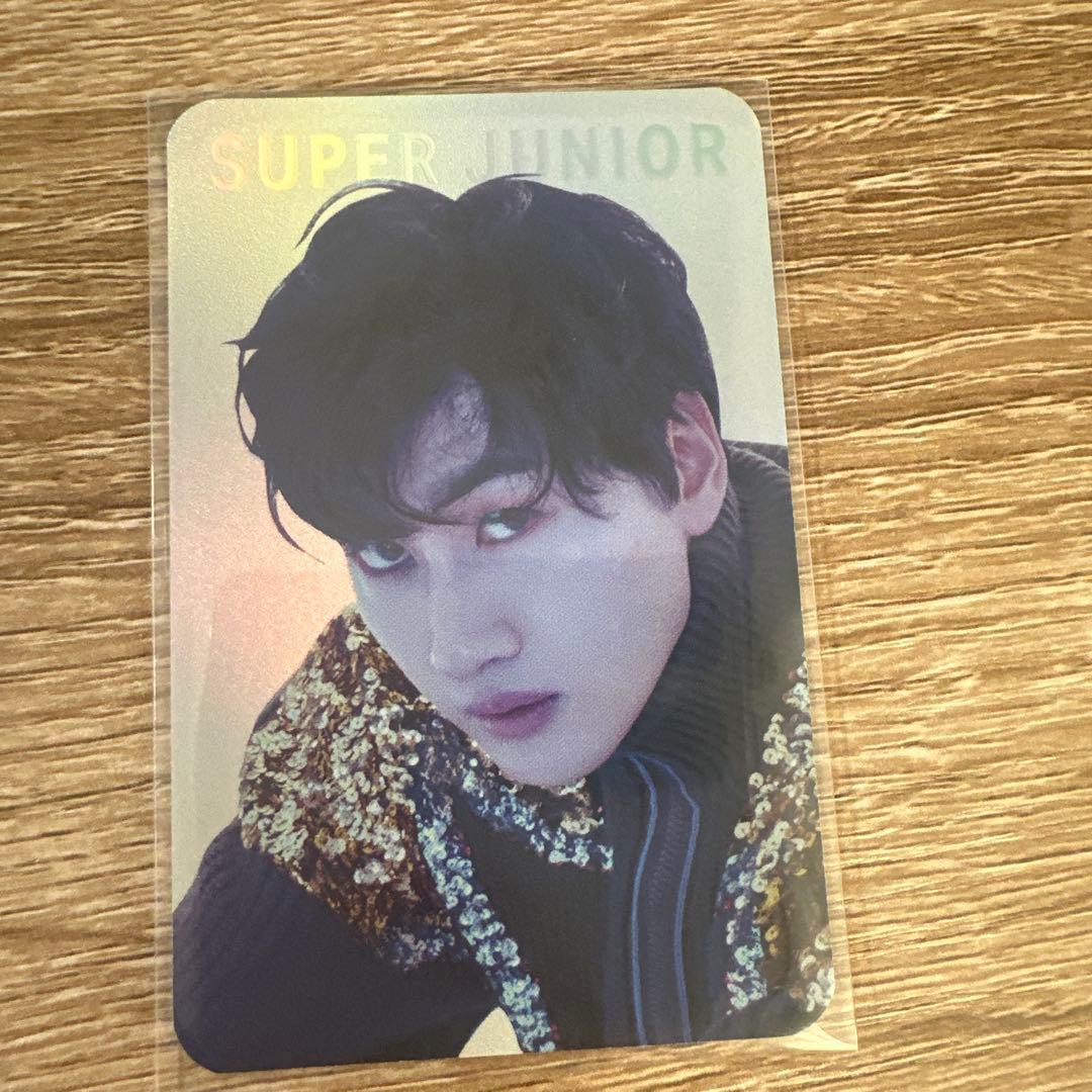 SUPER JUNIOR トレカ　ウニョク ホログラムカード ウニョク スーパージュニア スジュ カードサイズ ラミネートトレカ