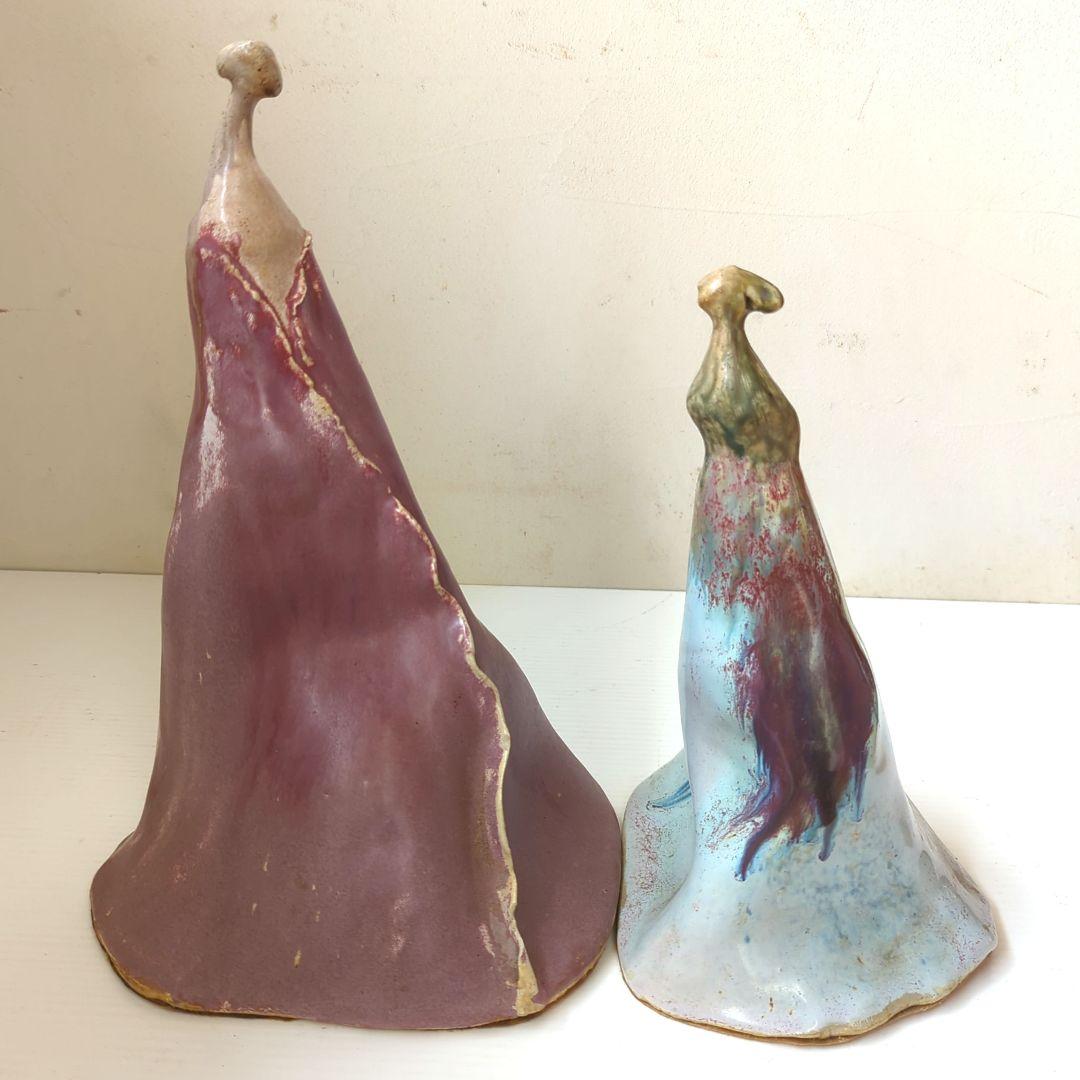 【現代陶芸】【作家物】母娘像