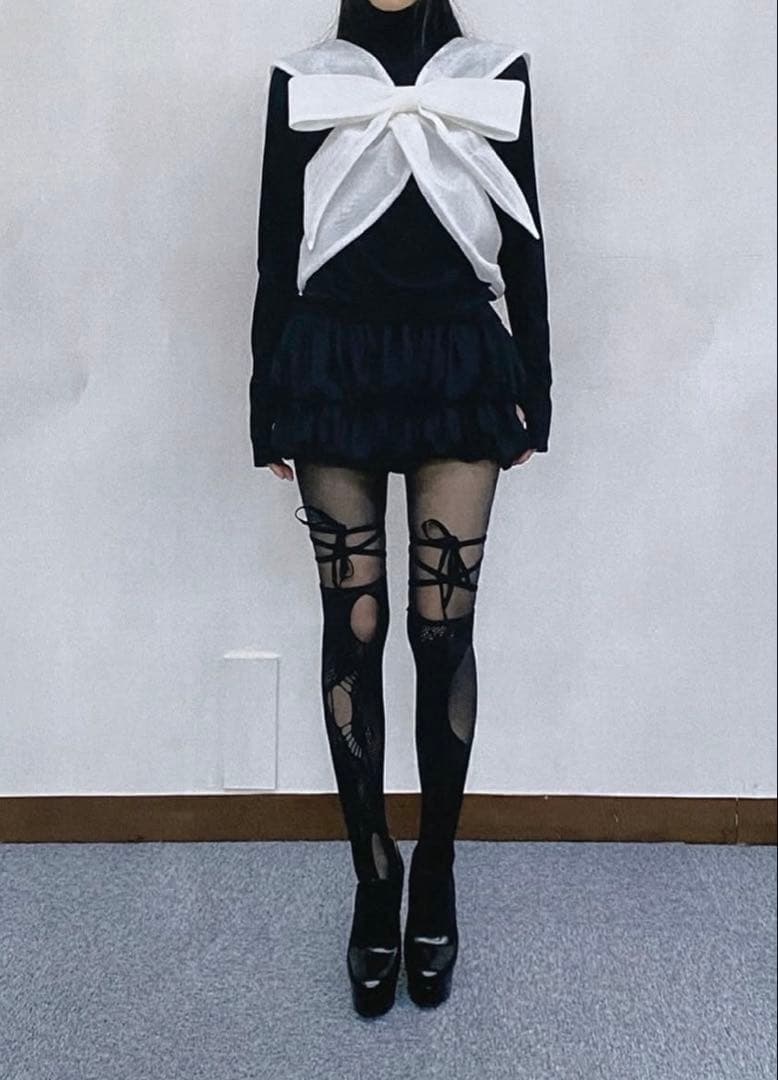 YUNO様専用※ litmus her praha リボンハーネス 白 - メルカリ