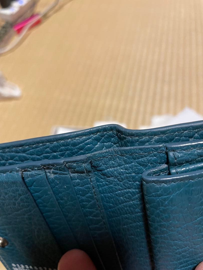 メゾンマルジェラ Maison Margiela マルジェラ 財布 青 ジップ