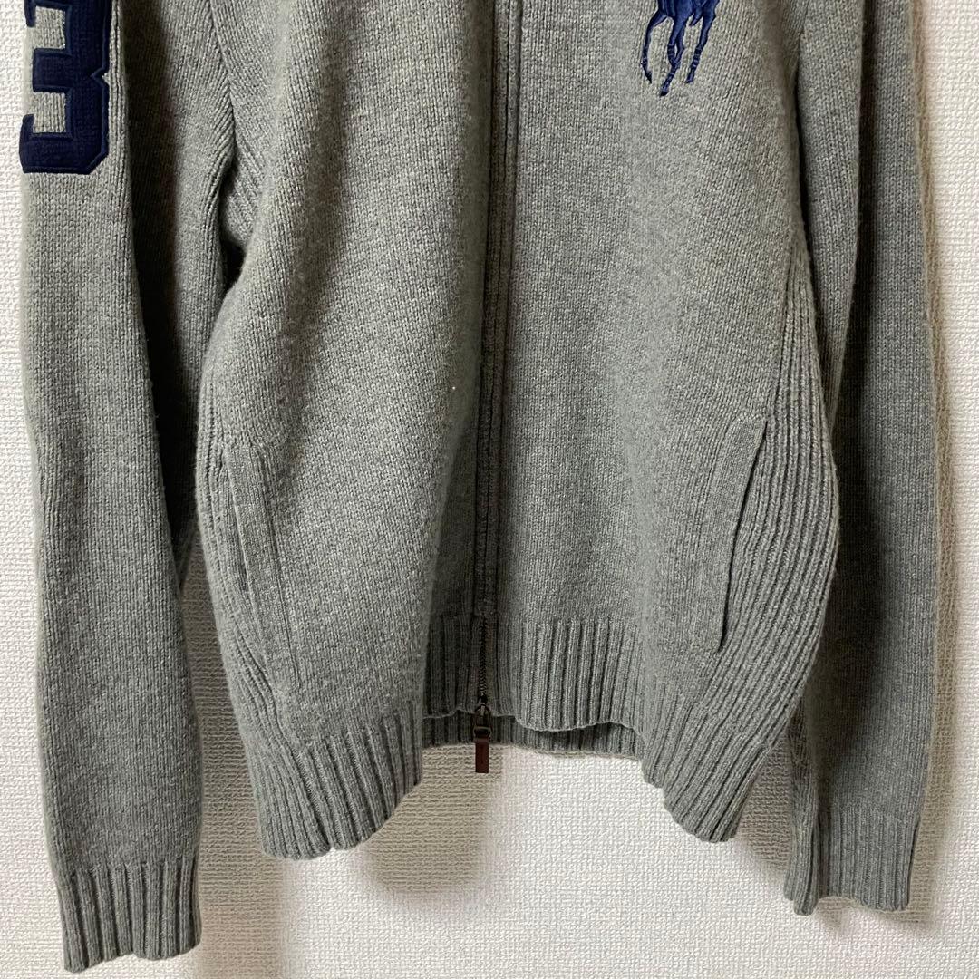 ポロラルフローレン ドライバーズニット ビッグポニー フルジップ