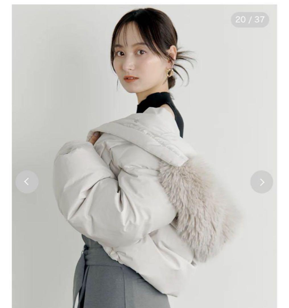 SNIDEL フードファーショートダウン 新品タグ付き オンライン完売